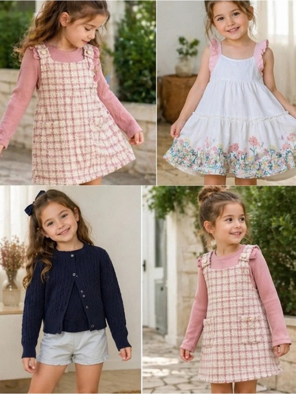 Girls' Clothing Bundle with Dresses and Sweaters size 6